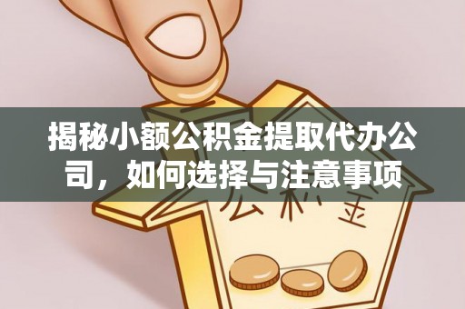 常州揭秘小额公积金提取代办公司，如何选择与注意事项